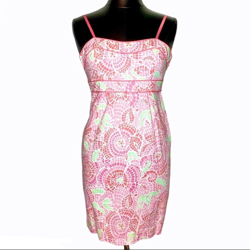 NEW! Vineyard Vines Mosaic Floral Cotton Dress